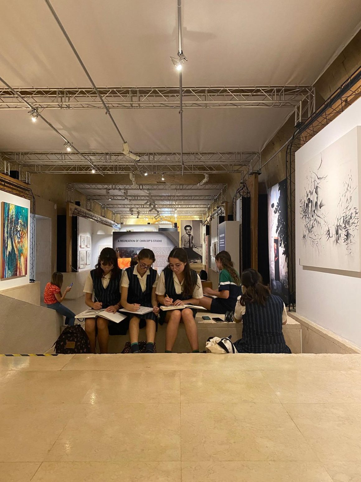 Art Students Visit Valletta Exhibitions