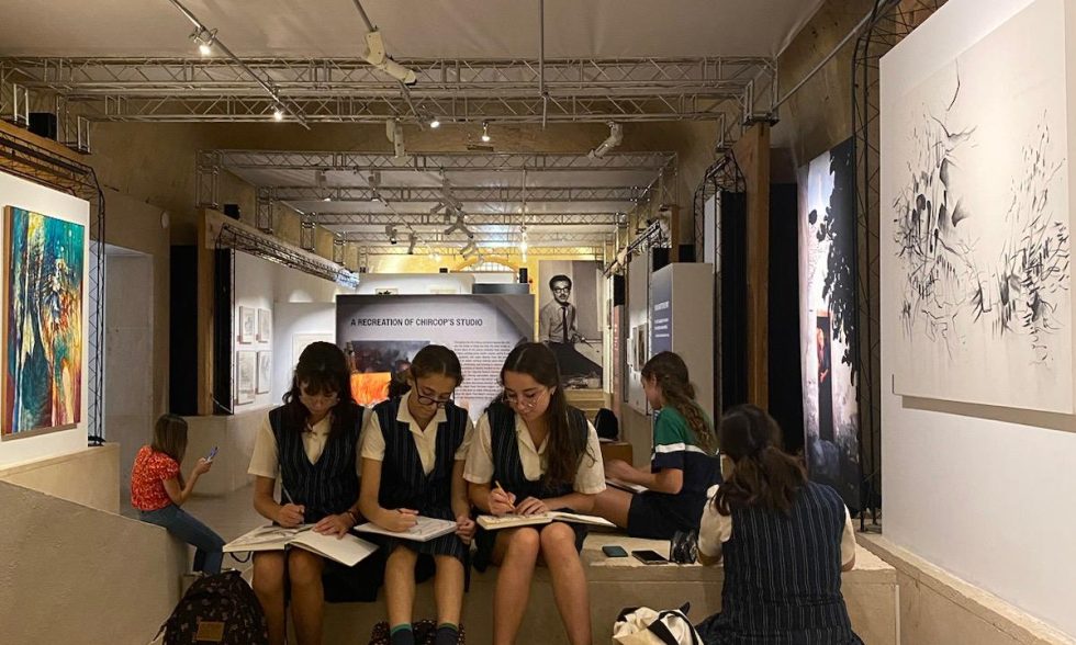 Art Students Visit Valletta Exhibitions